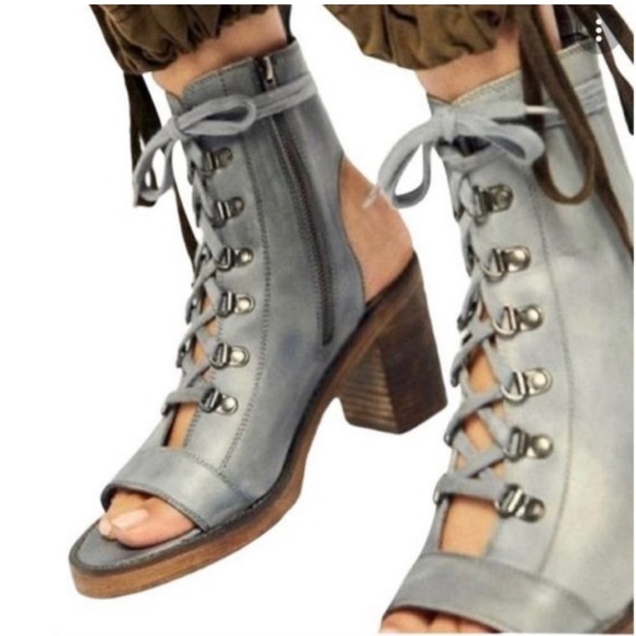 Free People City of Light leather booties - Picture 1 of 8